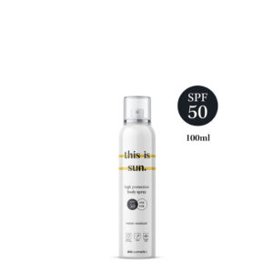 This is SUN I Body spray SPF50 I 100ml