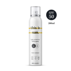 This is SUN I Body spray SPF50 I 200ml